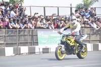 Nagarjuna and Nagachaitanya at Red Bull F1 Showrun